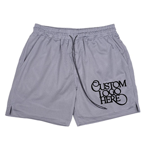 Short d'entraînement en nylon pour hommes, logo personnalisé, short de fitness, sport, basket-ball, short de gym en polyester avec poche - Product Image 1