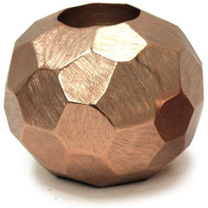 แจกันดอกไม้โลหะแผ่นอลูมิเนียมทรงลูกบอลพร้อมลวดลายรังผึ้งสีเงินเงางาม - Product Image 6