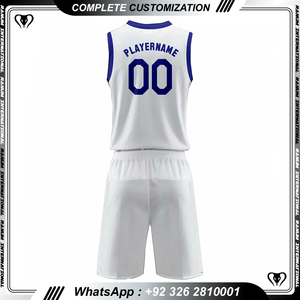 Uniforme de Baloncesto Ranum International Sports Wear, Último Diseño, Logotipo Personalizado, Color Sólido, Tela Personalizada, Nombre del Equipo, QC Unisex - Product Image 4