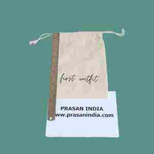 Cotton <b>Drawstring</b> Pouch With Reusable and Portable Features - Product Image 2