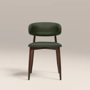 <b>VINTAGE</b> GREEN & WALNUT HALSTON DINING <b>CHAIR</b> - Product Image 1