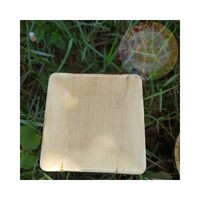 Assiettes jetables et biodégradables en feuilles de palmier Areca-Repas durables