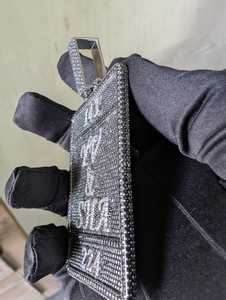 Collier à pendentif en argent sterling 925 plaqué or blanc VVS Moissanite glacé unisexe Bijoux de luxe unisexe - Product Image 2