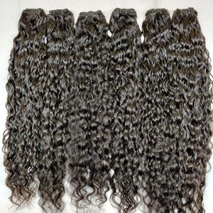 Cheveux vierges indiens bruts à double tirage Cuticule alignée Cheveux Remy Vague naturelle Vente entière du vendeur de cheveux - Product Image 1