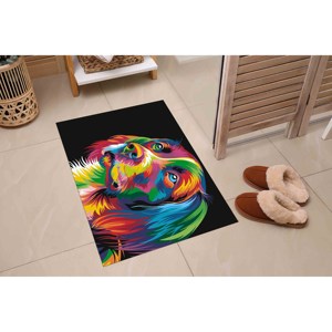 Tapis imprimé : Tapis de salon uniques avec illustration de chien, tapis doux non tissé - Product Image 5