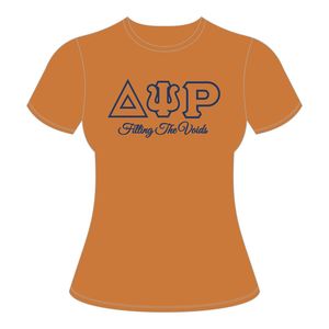 100 algodón oro Delta Psi Rho Sorority camiseta llenando los vacíos ropa de vida griega tela suave comodidad ropa Casual para miembros - Product Image 2