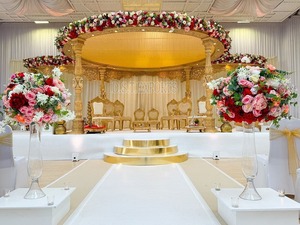 Tema rústico Boda Manavarai Mandap Decoración Manavarai Boda DEL SUR DE LA India Mandap Estilo tradicional Boda India Mandap Configuración - Product Image 5