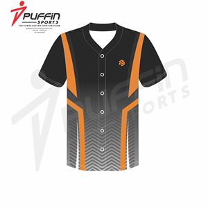เครื่องแบบทีมกีฬาเสื้อเจอร์ซีย์ใส่ได้ทั้งชายและหญิงเสื้อเบสบอลดีไซน์ฟรี - Product Image 5