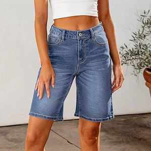 Shorts Vaqueros de Mezclilla para Mujer al por Mayor, Personalizados, Estilo Boyfriend, Casuales, Formales, Elegantes, Rotos y a la Moda para Verano - Product Image 5