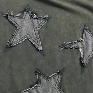 Streetwear pour hommes 100% coton 230G lourd tissu tricoté lavé à l'acide Vintage à manches courtes t-shirt surdimensionné vente en gros - Product Image 5