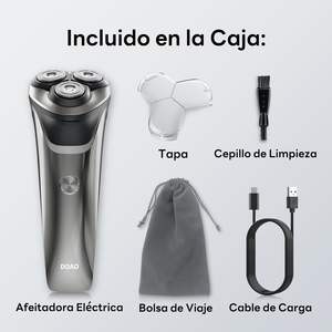 Rasoir électrique sans fil rotatif pour homme, étanche IPX7, pour usage humide et sec, interface en allemand - Product Image 3