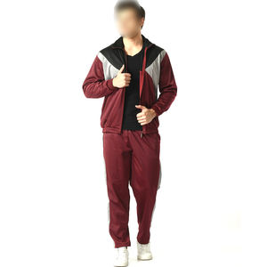 Chándales con cremallera frontal bloqueados de 2025 colores, ropa de jogging para hombre, conjuntos de chándal de poliéster de longitud completa transpirables de ajuste Regular - Product Image 5