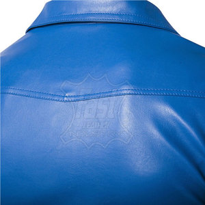 Veste en cuir pour homme d'hiver, veste en cuir de moto sur mesure, veste en cuir de moto coupe-vent - Product Image 5
