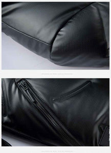 Nouveauté veste matelassée personnalisée pour hommes veste d'hiver imperméable au design simple avec col à capuche de couleur unie vierge - Product Image 2