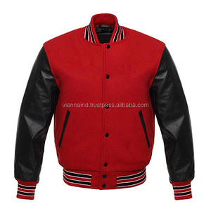 Fabricant OEM, veste de baseball varsity à col montant pour homme, de haute qualité, personnalisée, pour l'hiver - Product Image 2