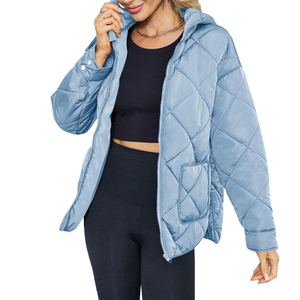 Veste matelassée pour femme, vêtements d'hiver respirants, couleurs personnalisées, taille et logo, veste matelassée pour femme à vendre, nouvel arrivage - Product Image 2