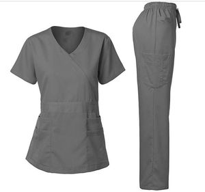 Grande taille femmes 100% coton gommage uniforme laboratoire Type de blouse en gros haute qualité hommes et femmes uniformes hospitaliers - Product Image 1