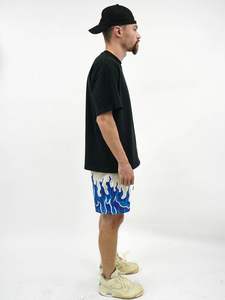 กางเกงขาสั้นออกกำลังกายสำหรับผู้ชายสีดำน้ำหนักเบา5นิ้วแห้งเอวยางยืดสั้นออกกำลังกายในยิมของผู้ชาย - Product Image 6