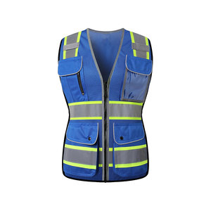 Venta al por mayor de alta visibilidad de encargo ropa de trabajo chaleco reflectante chaleco de seguridad Reflector Chaleco de construcción - Product Image 2