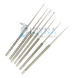 Ensemble de 7 aiguilles manuelles de micro-irrigation auriculaire de haute qualité, certifiées CE, instruments chirurgicaux ORL pour myringotomie - Product Image 1