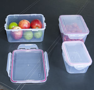 Ensemble 3 Lids-0.5L hermétiques en plastique Durable PP d'injection/1L/1.6L conteneurs de stockage de préparation de repas empilables cuisine stockage des aliments - Product Image 6