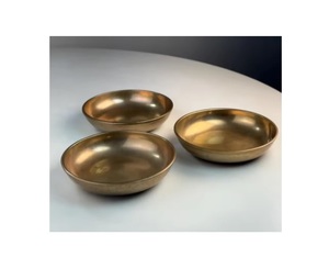 Bols et pots à dattes arabes en aluminium poli écologique de qualité supérieure avec un design moderne pour la maison, l'hôtel et les mariages 0,4 kg - Product Image 2