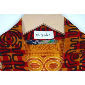 Kimono en soie élégant pour femmes Patchwork indien recyclé Vintage soie maternité longue robe plage fête Bikini couverture habillage de mariée - Product Image 6