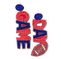 <b>Top</b> Selling High Quality Custom Size Green Embroidery round Shaped Drop <b>Earrings</b> for Girls and Women New Design - Product Image 4