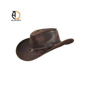 Chapeaux de cowboy en cuir personnalisés unisexes, meilleure qualité, chauds, respirants, vêtements de sport pour adultes, décontractés, quatre saisons, service OEM - Product Image 1
