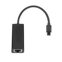Adaptador Ethernet USB-C Externo con Cable Dorado W-2016 de Alto Voltaje 1500V, 5V 2.4A PoE 10/100Mbps RJ45 para Laptop, Tablet y Teléfono
