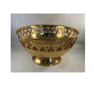 Cuenco de latón con forma de búho para decoración de mesa, cuenco con diseño de Corazón dorado para servir frutas y decoración moderna - Product Image 1