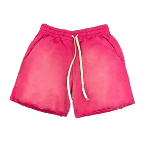 Nouveauté Short Baggy pour Homme 100% Coton avec Poches Design Personnalisé Effet Lavage à l'Acide Motif Solide Offre Spéciale à Prix Bon Marché - Product Image 3