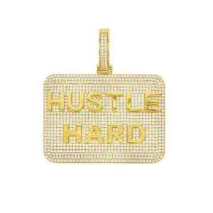 Pendentif diamant Moissanite taille ronde glacé pour pendentif de style Hip Hop cadeau d'anniversaire pour homme en argent sterling 925 - Product Image 5
