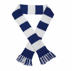 Écharpe de sport unisexe réversible en acrylique tricoté, coupe-vent, pour supporters de football, écharpe d'hiver pour supporters d'équipes et d'universités - Product Image 3