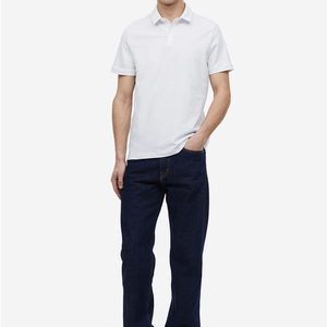 Golf personalizado de alta calidad para hombres para polos, camisetas deportivas de manga corta de marca privada, patrón de cuadros de punto antiarrugas - Product Image 3