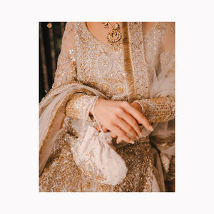 Vestido nupcial pesado Lehenga para novia pakistaní Diseñador Lehenga para vestido de novia para boda - Product Image 2