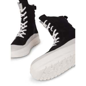 Khami Trendy Hiker Boot in Black <b>Canvas</b> Archive Collection - Product Image 2