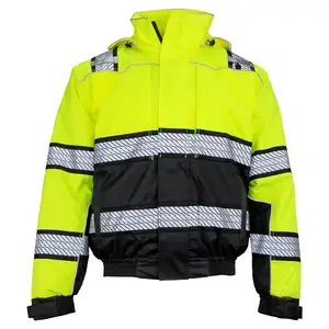制造高品质定制设计男士工作服安全夹克畅销男士安全夹克