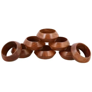 Rond de serviette en bois de conception unique décorative de qualité supérieure de Offres Spéciales standard avec multicolore à prix raisonnable - Product Image 5