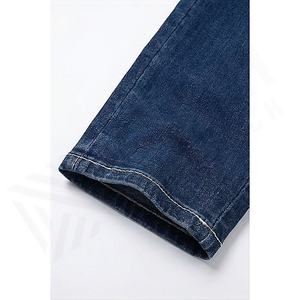 Service OEM Pantalons en jean sur mesure pour hommes Stretch Style unique Jeans Coupe ajustée Droite Business Formelle Casual Pantalons personnalisés - Product Image 6