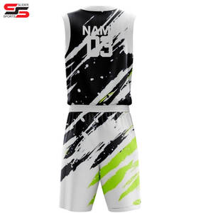 Basketball Uniforms High Quality <b>Stitched</b> Quick Dry Breathable Basketball Shirts with logo - Product Image 2