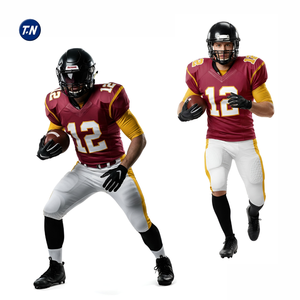 กางเกงฟุตบอลอเมริกันแบบตาข่ายสั่งทำคุณภาพระดับมืออาชีพ ราคาโรงงาน ระบายอากาศได้ดี ลายพิมพ์ 3 มิติ ด้านหน้า ปรับแต่งชื่อทีมได้ - Product Image 1