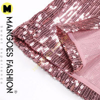 Veste matelassée Mangoes Fashion à sequins et broderies, style streetwear hiver, manches longues, réfléchissante, respirante, en toile de coton pour femme