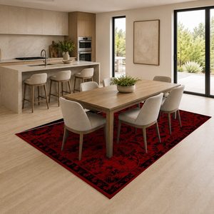<b>RUGS</b> DEPOT LXDP-0524 Wholesale Black Charcoal Ethnic Kilim Digital Printed Machine Washable Chenille Area <b>Rug</b> <b>Non</b> <b>Slip</b> - Product Image 4