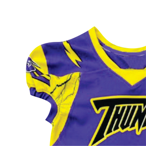 L'ensemble d'uniformes de football américain Thunder Lightning entièrement sublimé comprend un maillot et un pantalon - Product Image 6