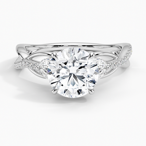 Timeless VVS Round Lab Grown Diamond 14K Solid Gild Premium High End Garland Anillo de joyería de moda para mujeres a un precio asequible - Product Image 1