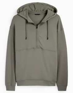 Sweat à capuche d'hiver pour homme en polaire respirant écologique à séchage rapide Vêtement de sport de compression - Product Image 5