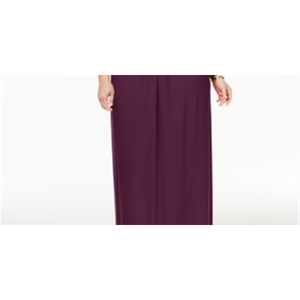 Robe de soirée longue sans manches Love Squared pour femme, rouge, grande taille, coupe fourreau en mousseline, taille naturelle, taille 2X - Product Image 3