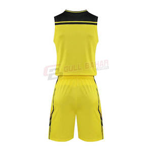 Couleurs audacieuses Logo personnalisé sans manches athlétique basket-ball maillot ensemble pour hommes 100% Polyester respirant été Shorts côté rayure - Product Image 2