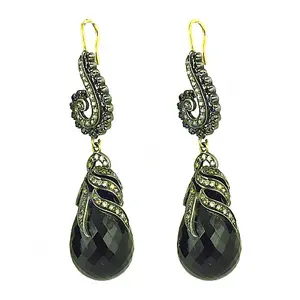 Pendientes de Ónice Negro para Mujer, Joyería de Moda - Product Image 2